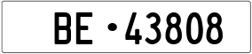 Truck License Plate